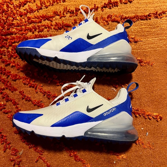Nike Air Max 27 G spikeless Golf shoes blue and white coloring men’s size 7.5 main image 5
